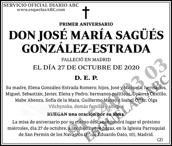 José María Sagüés González-Estrada