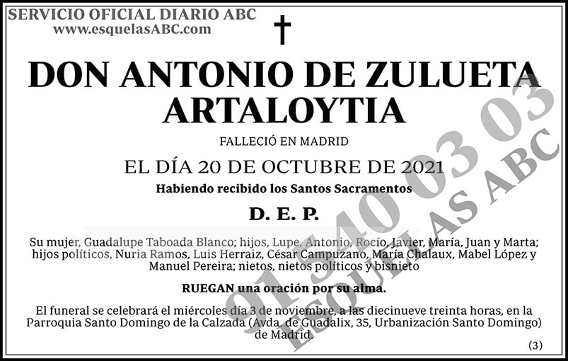 Antonio de Zulueta Artaloytia