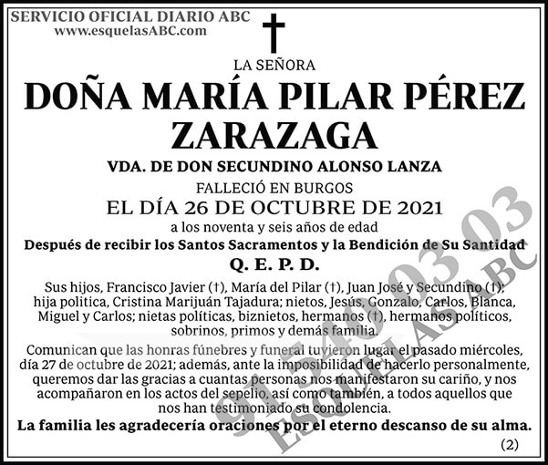 María Pilar Pérez Zarazaga