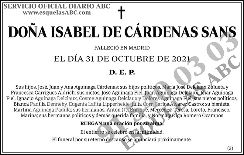 Isabel de Cárdenas Sans