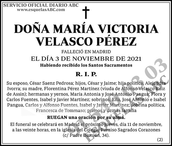 María Victoria Velasco Pérez