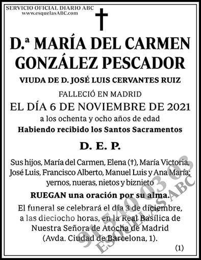 María del Carmen González Pescador