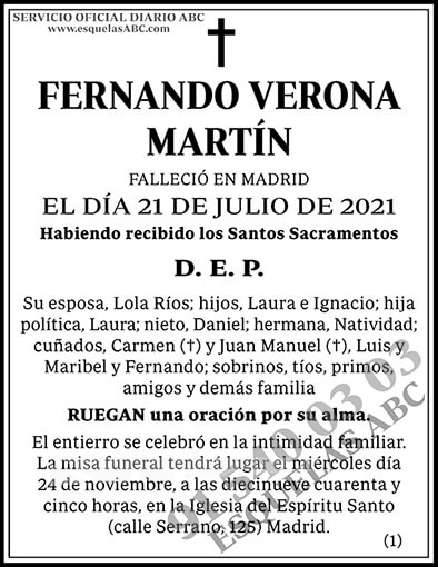 Fernando Verona Martín