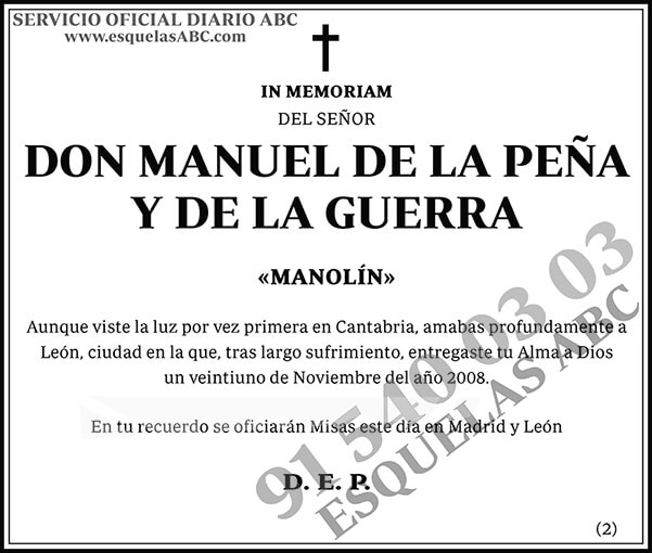 Manuel de la Peña y de la Guerra