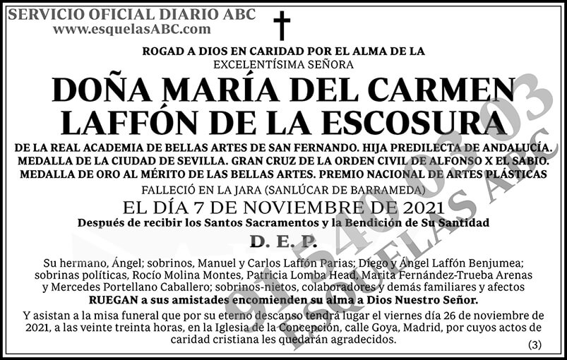 María del Carmen Laffón de la Escosura
