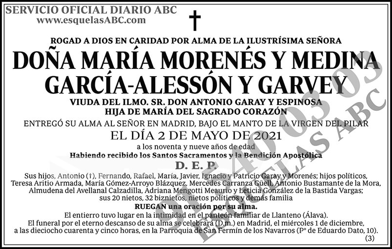 María Morenés y Medina García-Alessón y Garvey