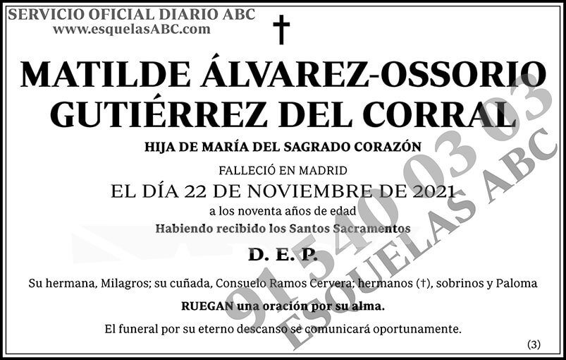Matilde Álvarez-Ossorio Gutiérrez del Corral