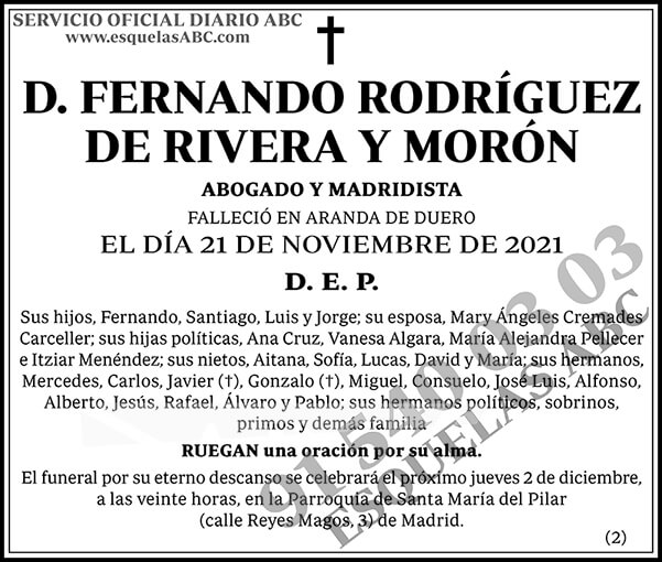 Fernando Rodríguez de Rivera y Morón