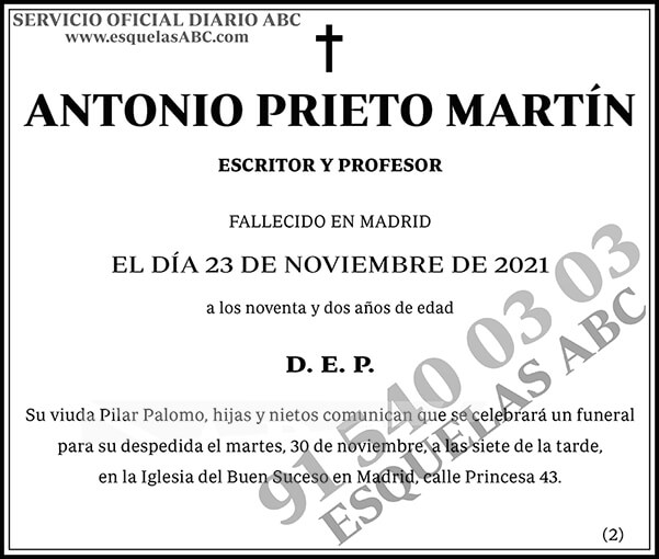 Antonio Prieto Martín