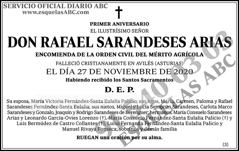 Rafael Sarandeses Arias