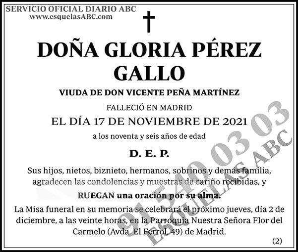 Gloria Pérez Gallo