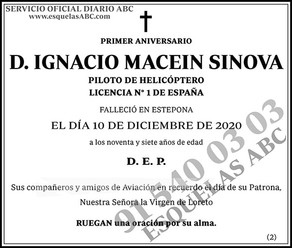 Ignacio Macein Sinova