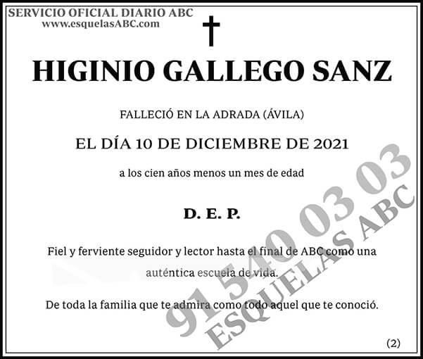 Higinio Gallego Sanz