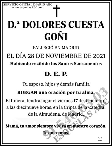 Dolores Cuesta Goñi