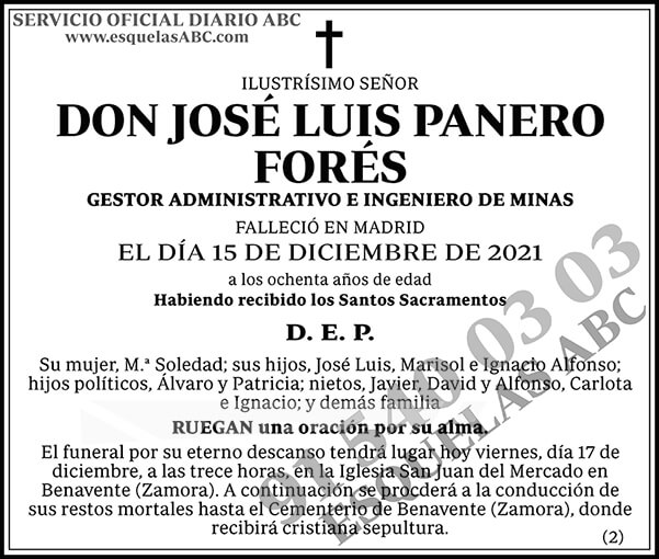 José Luis Panero Forés