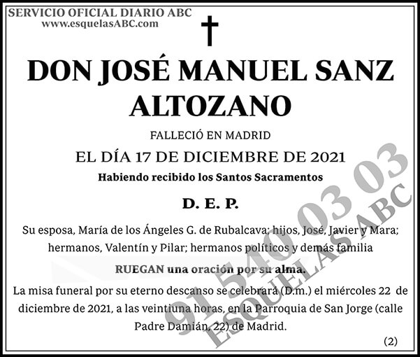 José Manuel Sanz Altozano