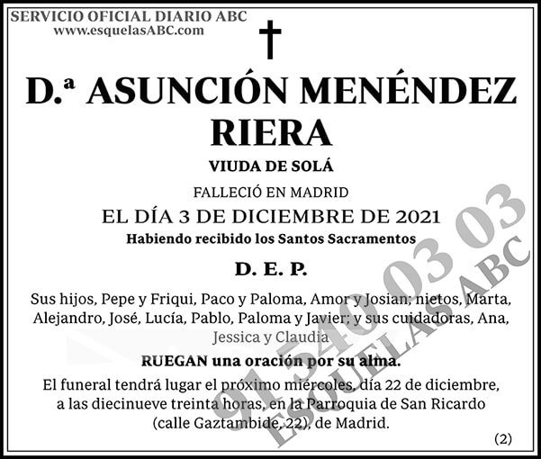 Asunción Menéndez Riera