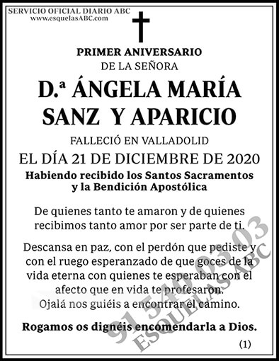 Ángela María Sanz y Aparicio