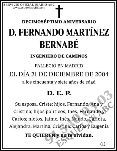 Fernando Martínez Bernabé
