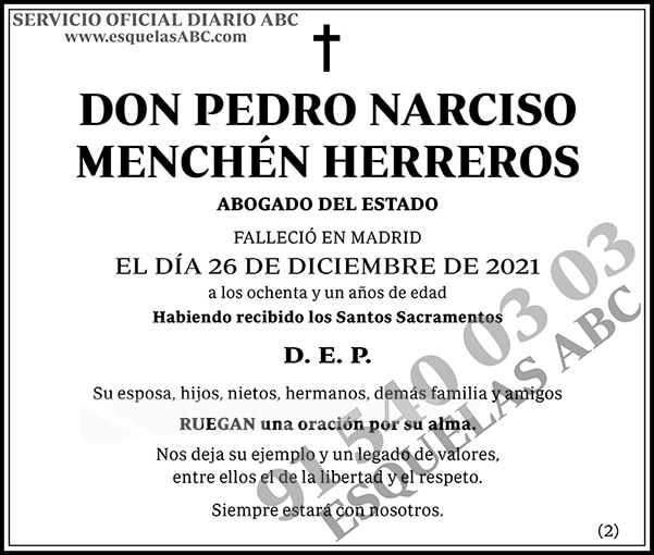 Pedro Narciso Menchén Herreros