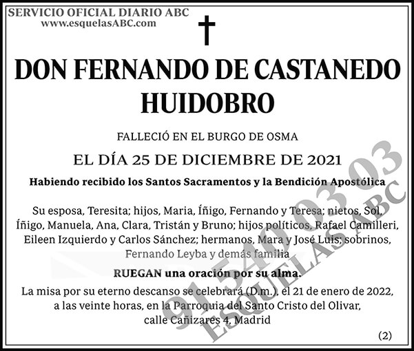 Fernando de Castanedo Huidobro