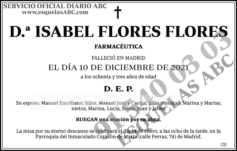 Isabel Flores Flores