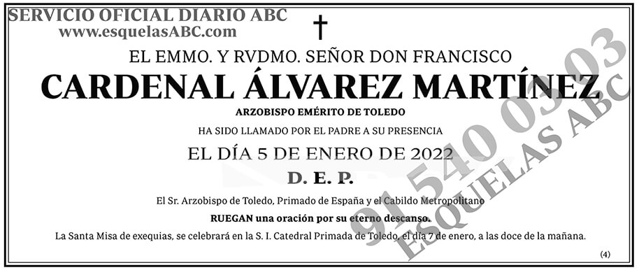 Cardenal Álvarez Martínez
