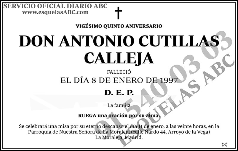 Antonio Cutillas Calleja