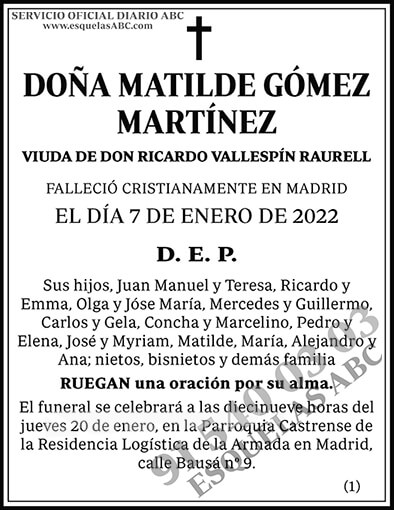 Matilde Gómez Martínez