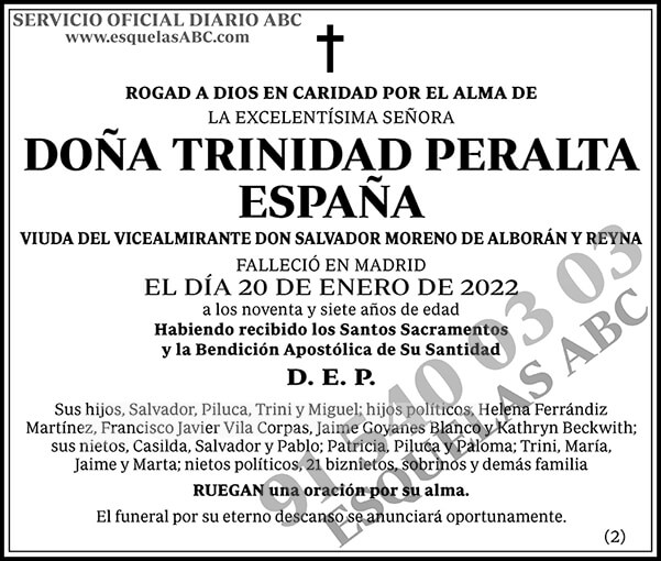 Trinidad Peralta España