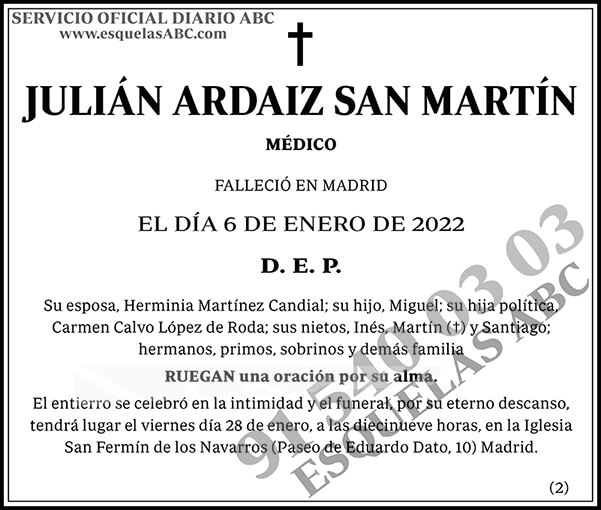 Julián Ardaiz San Martín