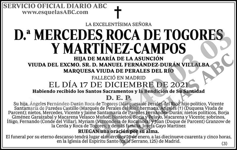 Mercedes Roca de Togores y Martínez-Campos