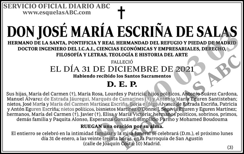 José María Escriña de Salas