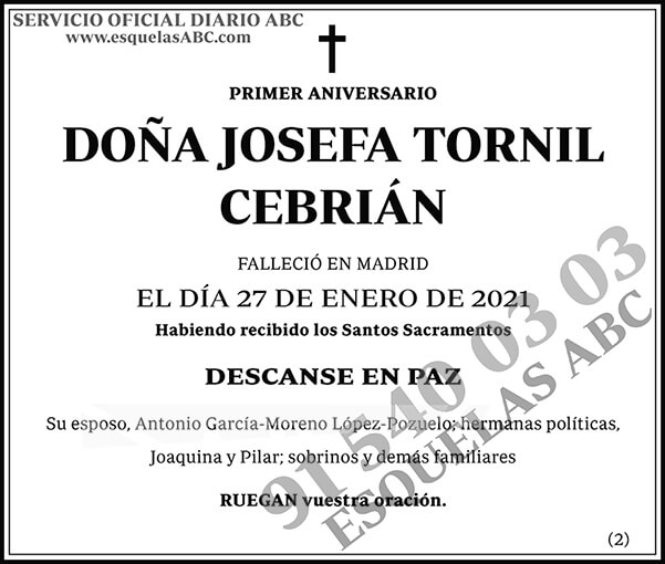 Josefa Tornil Cebrián