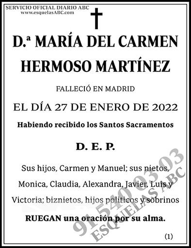 María del Carmen Hermoso Martínez