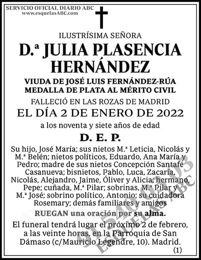 Julia Plasencia Hernández