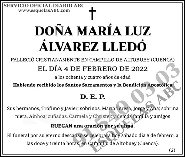 María Luz Álvarez Lledó