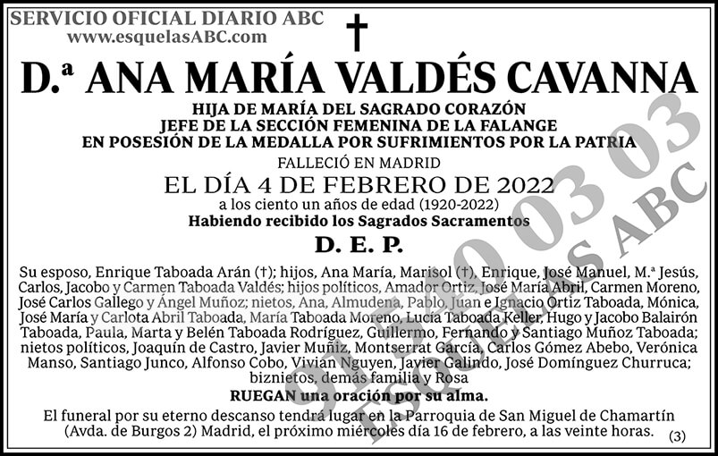 Ana María Valdés Cavanna