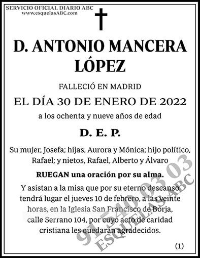 Antonio Mancera López