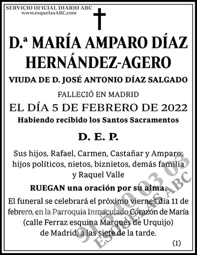 María Amparo Díaz Hernández-Agero