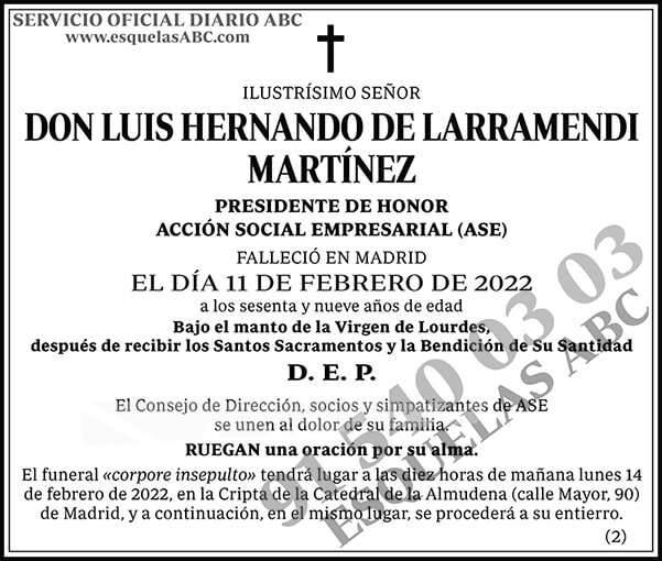 Luis Hernando de Larramendi Martínez