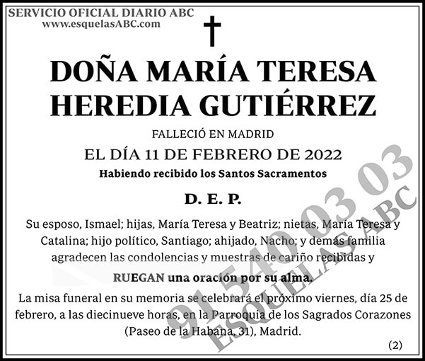 María Teresa Heredia Gutiérrez