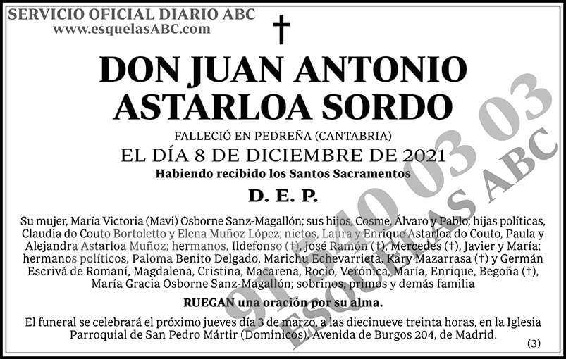 Juan Antonio Astarloa Sordo