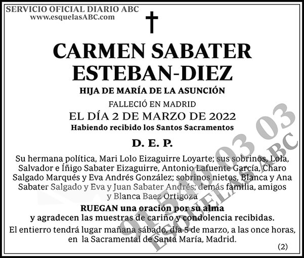 Carmen Sabater Esteban-Diez