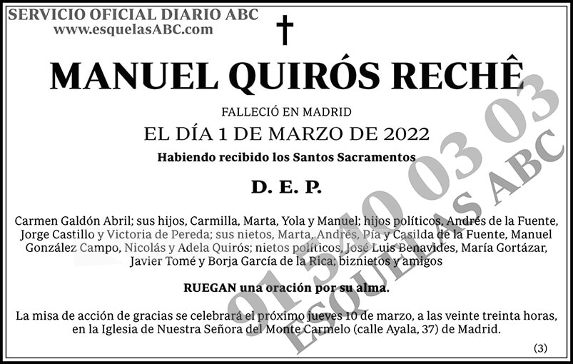 Manuel Quirós Rechê