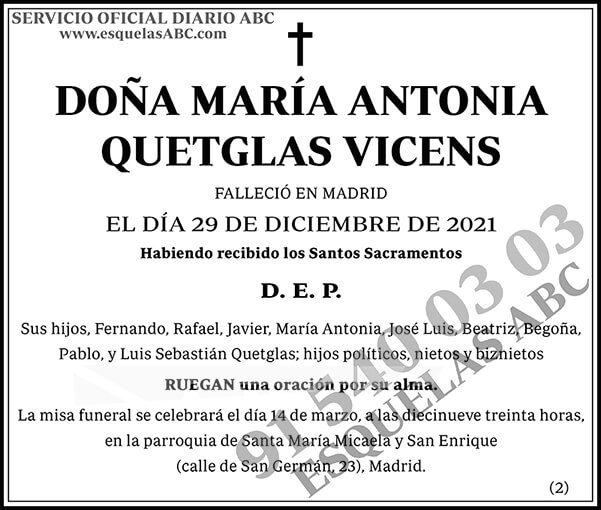 María Antonia Quetglas Vicens
