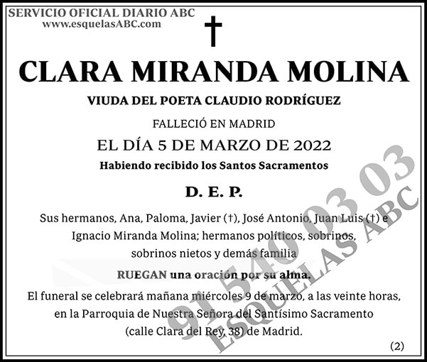 Clara Miranda Molina