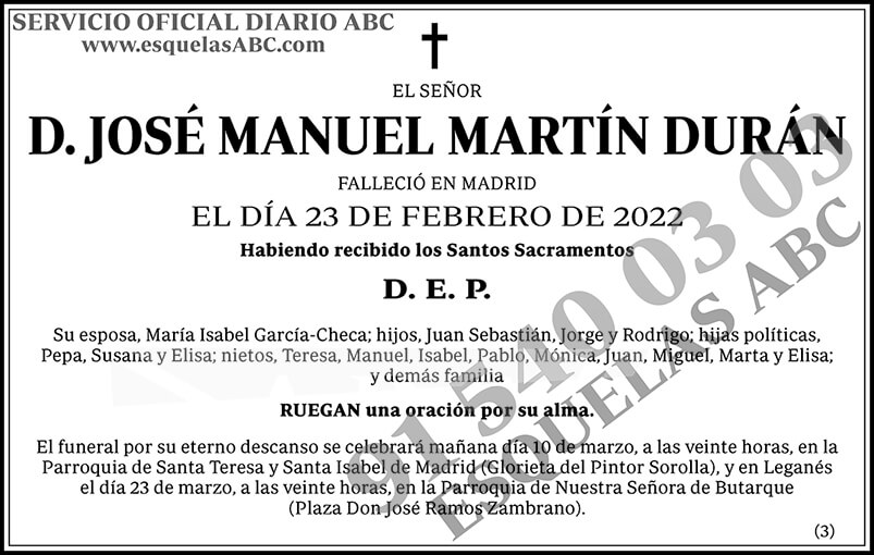 José Manuel Martín Durán