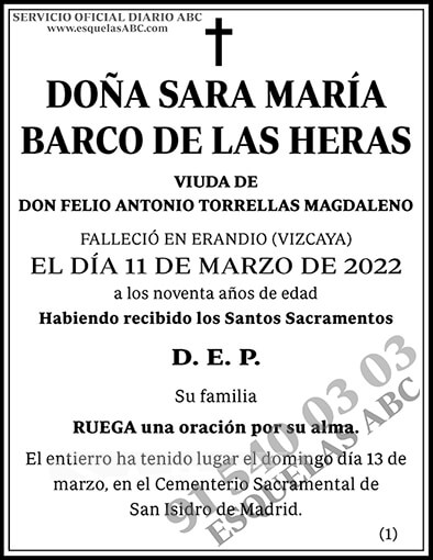 Sara María Barco de las Heras