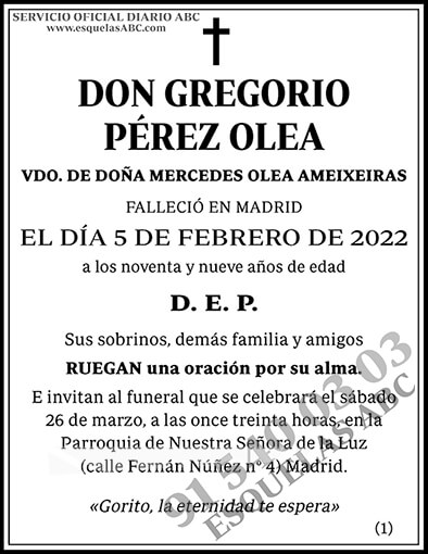 Gregorio Pérez Olea